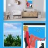 compsition pour présenter le tableau Danseuse au chat