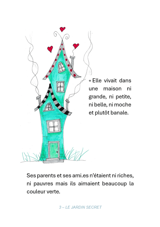 Une page intérieure du livre Le Jardin secret