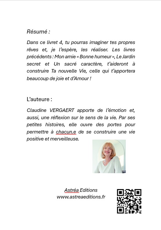 Page arrière de la couverture - Du rêve à la réalité