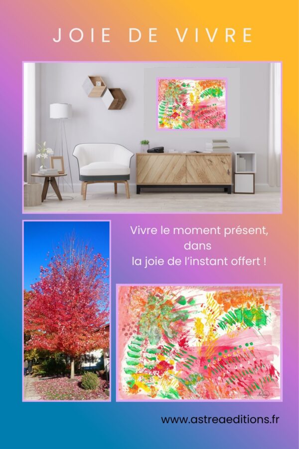 Joie de vivre - composition de présentation Affiche de présentation du tableau 06 - Joie de vivre