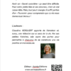 La page arrière de couverture du livret 3 - Un sacré caractère, avec le résumé du livre et la présentation de l'auteure, Claudine Vergaert