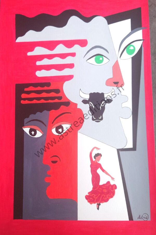 tableau Visages-Flamenco