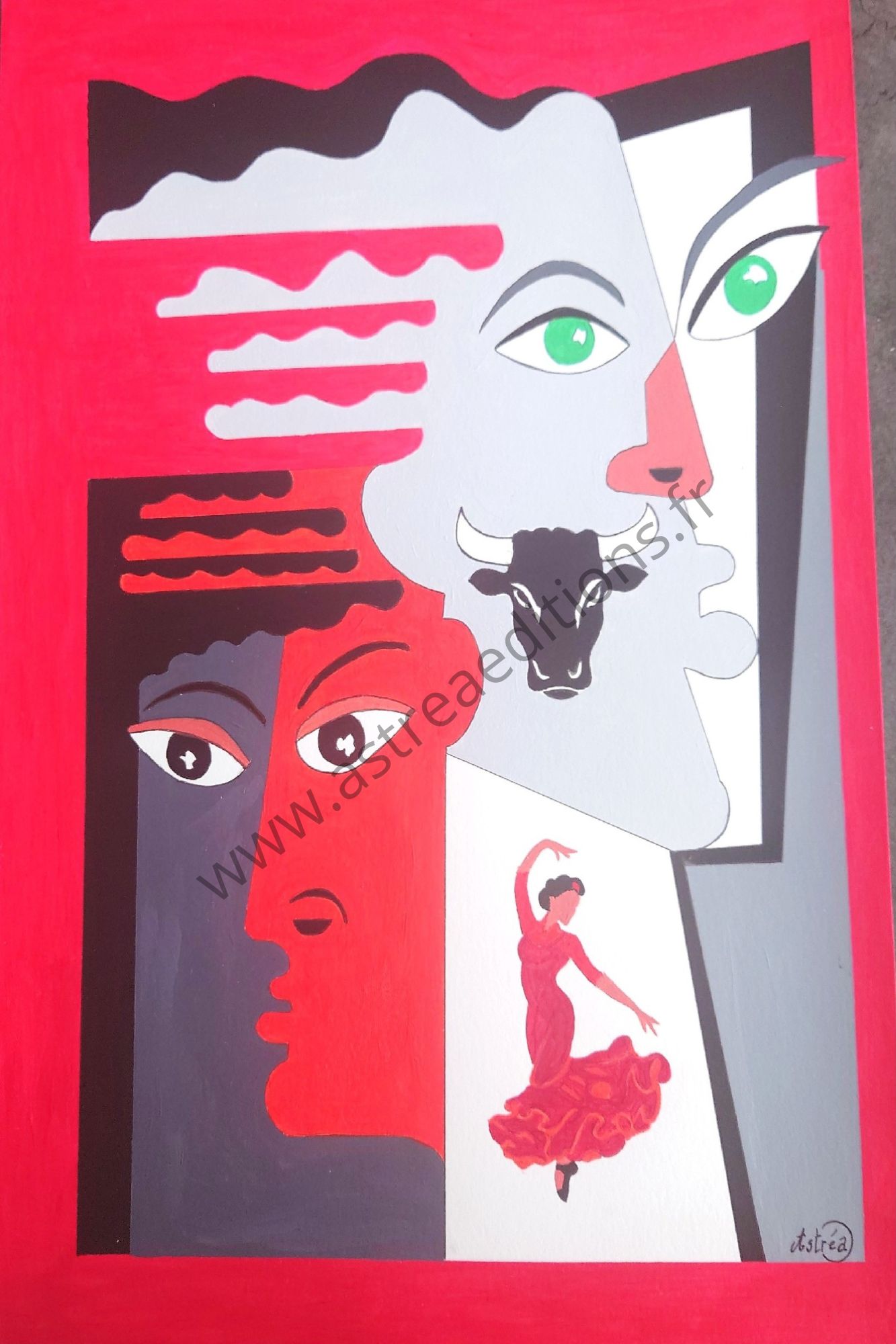tableau Visages-Flamenco