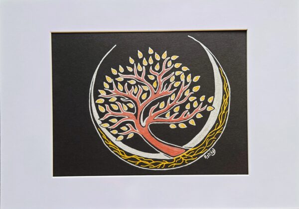 Arbre de vie 3 avec son passe-partout blanc Arbre de vie 3 - Chrome