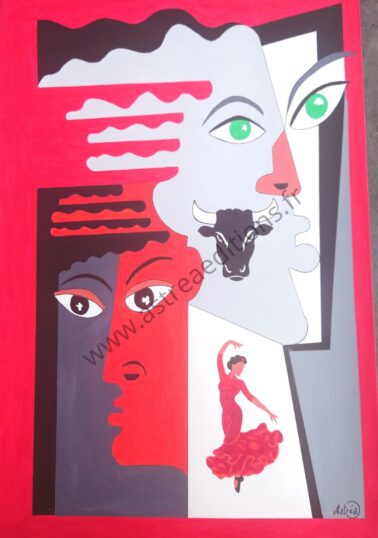 tableau Visages-Flamenco