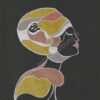 Femme arabe - argent et chrome