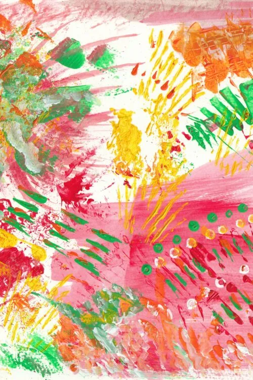 Tableau horizontal sur le thème Joie de vivre