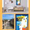 Affiche de présentation du tableau 02 Visages Mer et plage